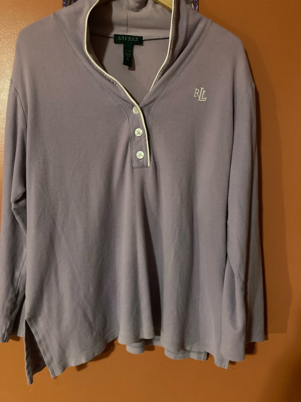Ralph Lauren Lavender Long Sleeve Polo Pullover